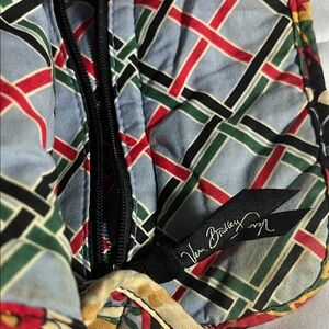 Vera Bradley Red and Green Geometric Pattern Bag